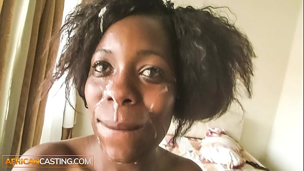 Rwandese Ebony CUMMEDon After Job ByBig Dick White_Boss
