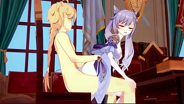 Genshin Impact Hentai - Aether & Ganyu Sucking Hard Dick & Penetration thumbnail