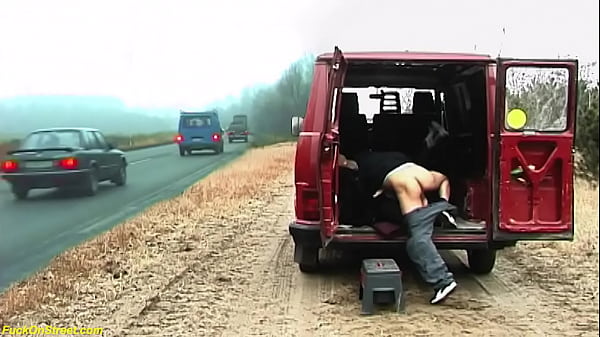 Real Bang Van On Public Street thumbnail