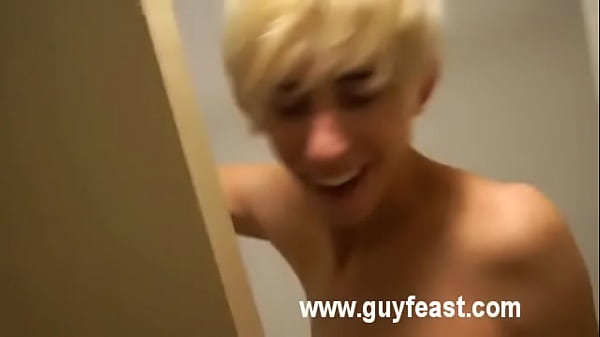 He wakes the tired twink up and follows him into the shower