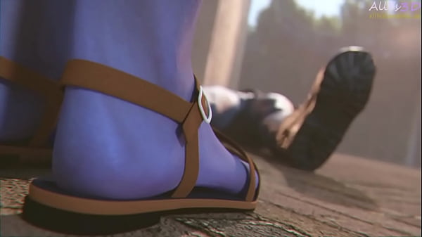 3D Foot Worship - Widowmaker's Doormat Public