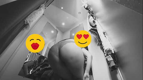 Hidden camera spying on a blonde with a juicy PAWG in a fitting room in a public_store Amateur fetish