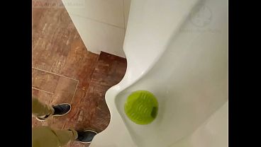 Amateur Redhead Guy Caught Pissing In A Public Toilet's Urinal - He Then Quickly Plays With His Cock Before Leaving thumbnail