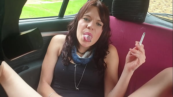 Playing with my_small pussy in my friend'scar while she is driving