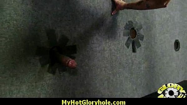 Horny lady enjoys gloryhole cocksucking interracial 2 