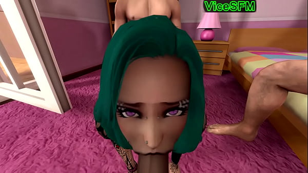 Tattooed girl fucked by 3 men 