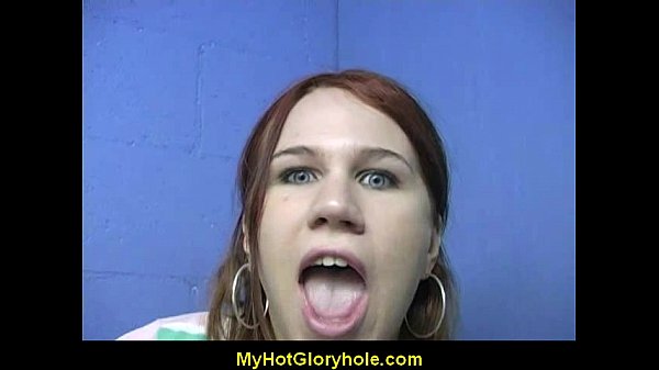 Hotgirl sucking big white_cock through a gloryhole1
