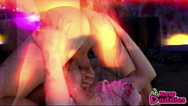 Big Tits Blonde Whore gets her tonsils fucked