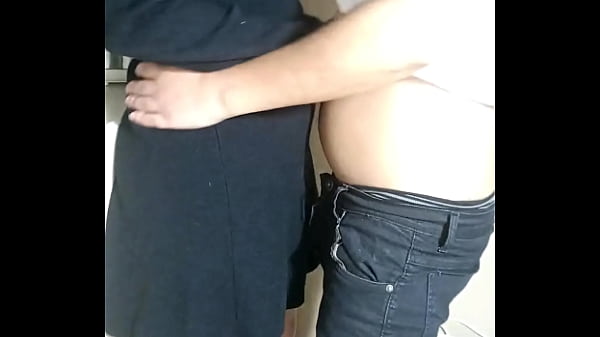 She had anal sex with the bartender hidden in the pantry 