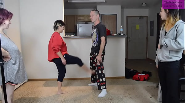 TSM Alice_Dylan and Rhea take turns kicking me in_the balls