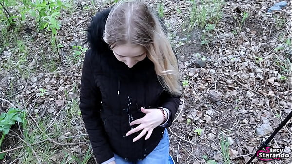 Teen Slut Girl Made A Blowjob To A Guy In Public Nature And Got Fucked In Her Pussy | And He Filled Her Jacket With Cum! thumbnail