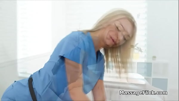 Scissoring massage with hot oily client