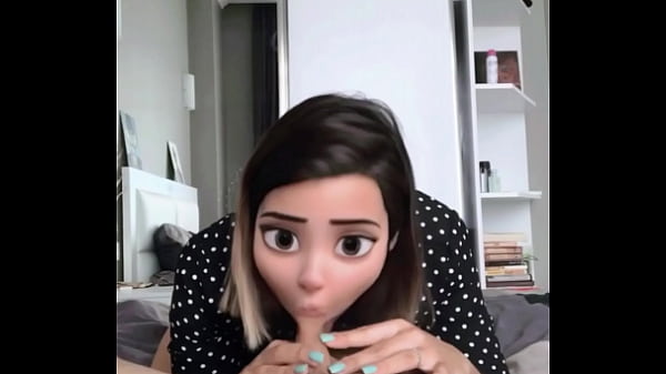 Hottie swallows_cock and jumpson it with a Disney princess filter