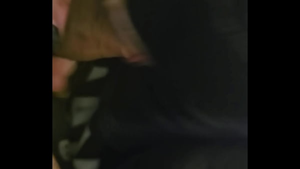 Goth slut sucks and swallows cum sensual upclose blowjob 