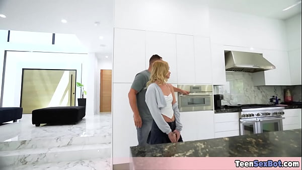 Cute skinny teenie versus horny older rentor 