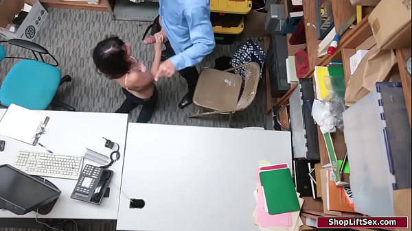 Brunette_babe deepthroats officers cock