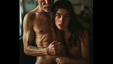 Very Small Petite 18 Year Old Seduced By Old Grandpa & Fucked Like A Slut ( Male Voice Over ) Ai Generated thumbnail