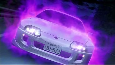 Anime initial d fd3s vs supra last scene