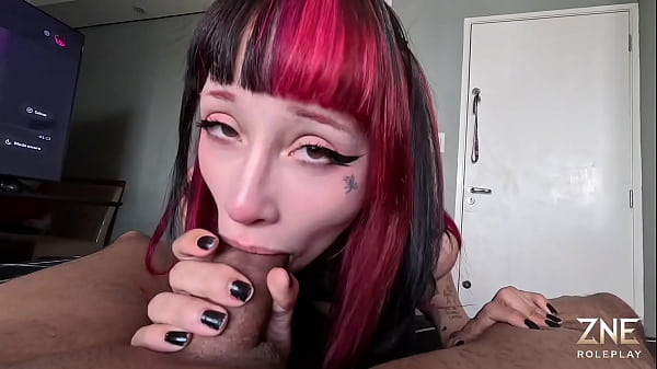 Zne roleplay testando gopro com namorada g&oacute;tica perfeita ft amberzinha cena gr&aacute;tis 