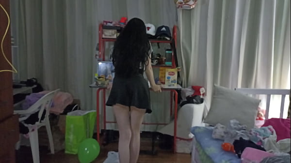 She Takes Off Her Sexy Skirt And Tries To Touch Her Vagina For The First Time, Real Amateur thumbnail