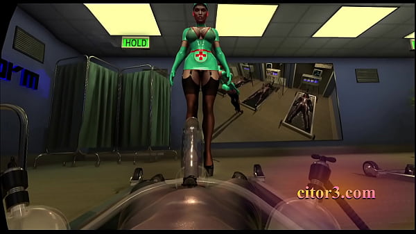 Play MP4 - Citor3 3D VR Game latex nurses pump seamen with vacuum bed and pump