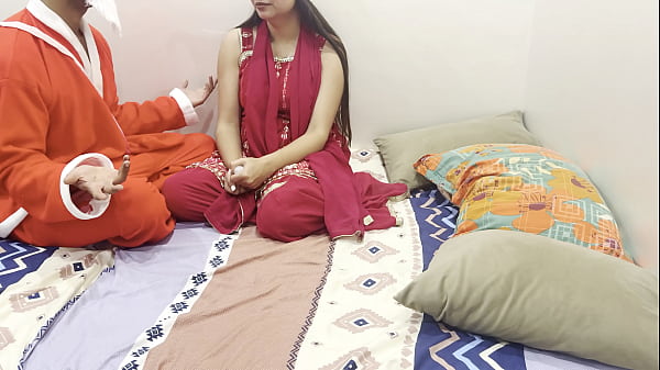 Newyear 2026 best_porn video with_Dirty Talk in hindi roleplay saarabhabhihot andsexy get horny_with santa
