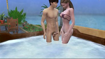 Casal de f&eacute_rias aproveitam para foder na hidro. The Sims 4