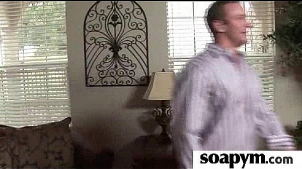 Babe with huge tits massages and blows a customer 13