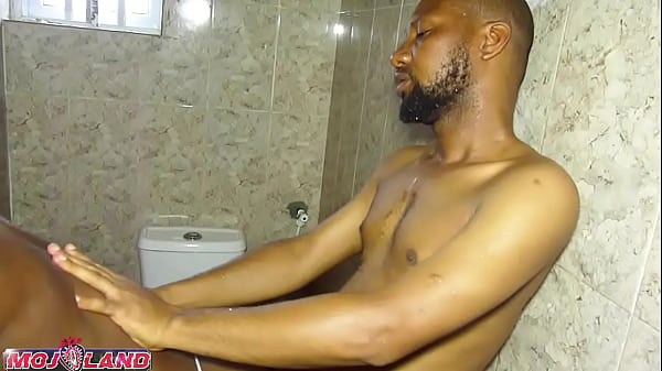 Happy amateur couples strengthens their bond in an interracial bathroom sex 