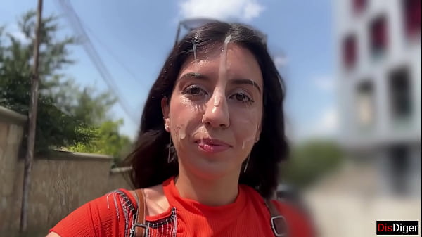 Crazy girl sucking dick in the bushes huge facial public cumwalk 