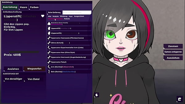 Gameplay VisualNovel Ω Factorial Omega My Dystopian Robot Girlfriend_16 Körperteile