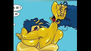 Doblaje milhouse y Marge cojiendo en la playa