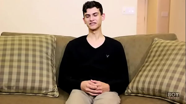 Charming Lad Caressing His Massive Cock 