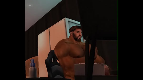 handsome cam heyward jerks to porn