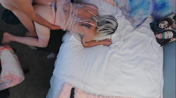 Sexy sissy slut gets dick hard doggystyle. 