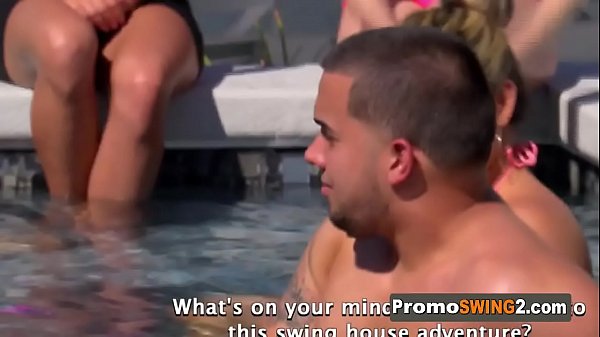 Get ready for a hot swinger orgy today at the Swing House!