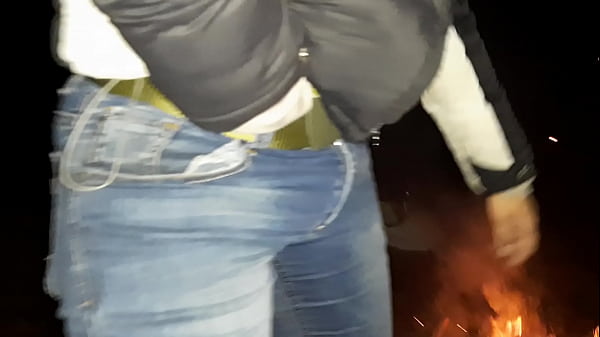 Play MP4 - A neighbor caught us in the woods by the fire and started masturbating and dirty talking - Lesbian Illusion Girls