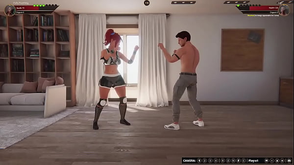 Polly Plaything VS Gigi Naked Fighter 3D