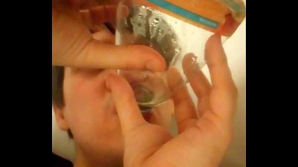 Drinkingpee from a girlwith big piss flaps using a funnel