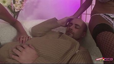 Guys Dreams Of Two Hot Brunette Big Titted Chicks Sucking Him Off With A Good Fuck Sesh thumbnail