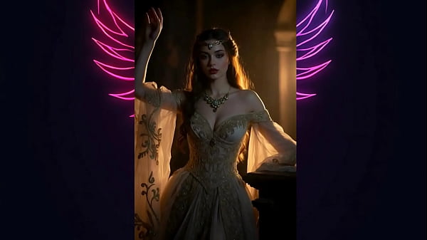 Elegant ai princess with sensual movements 