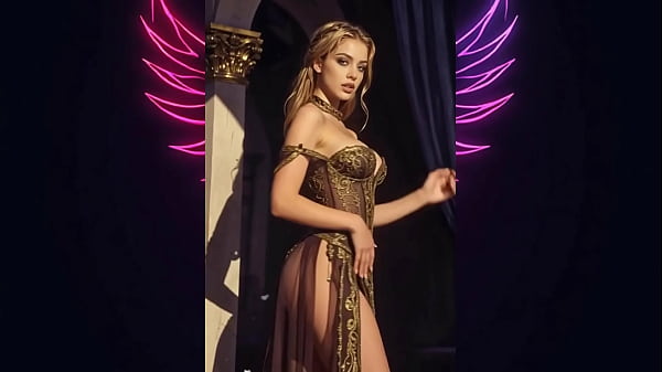Elegant ai princess with sensual movements 