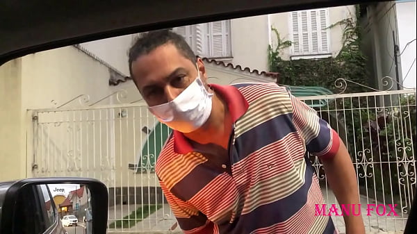 Pornstar Manu Fox outdoor sex with a stranger 