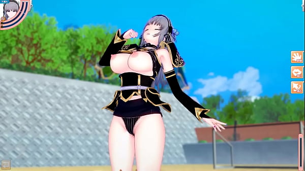 【エロゲーコイカツ！】銀髪爆乳女騎士のおっぱい揉んで手コキフェラ奉仕してもらってからのエッチ！3dcgエロアニメ動画【ヘンタイゲーム】