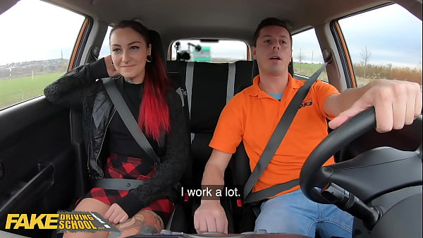 Play MP4 - FakeDrivingSchool Tattoo Babe Sharlotte Thorne Smokes Instructors Cock