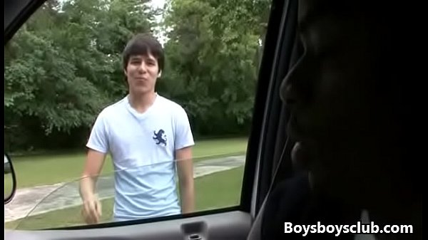 Muscled Black Gay Dude Fuck WHite Sexy Boy Hard 17