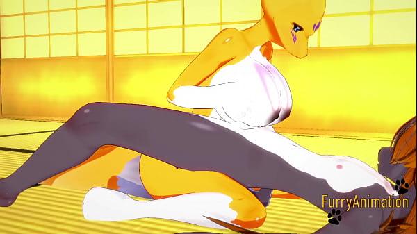 Play MP4 - Digimon Furry Hentai - Taomon & Grey Fox boobjob&comma; handjob&comma; blowjob and fucked 1&sol;2 - Yiff Manga Anime Japanese Porn