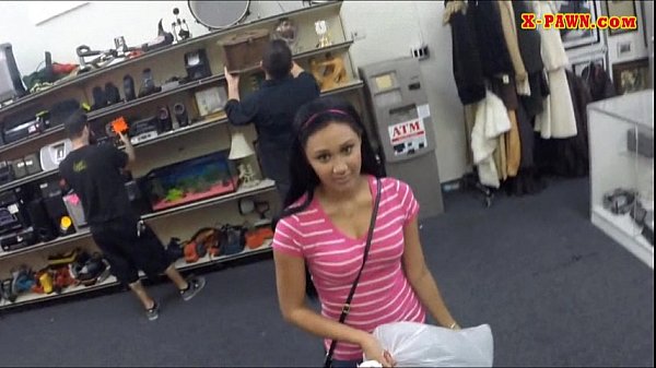 Cute girl sells hercoat sells herself for_some money