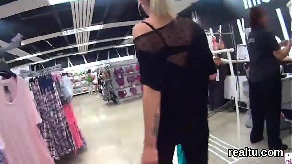 Charming czech teenie is tempted in the supermarket and shagged in pov 