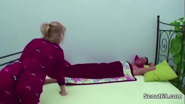 Step mom found him and up with blowjob and get anal 